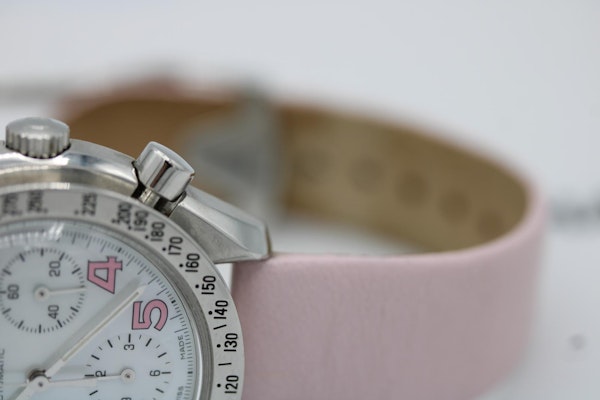 Omega Speedmaster Mother of Pearl Dial with Pink Hour Markers - image 6