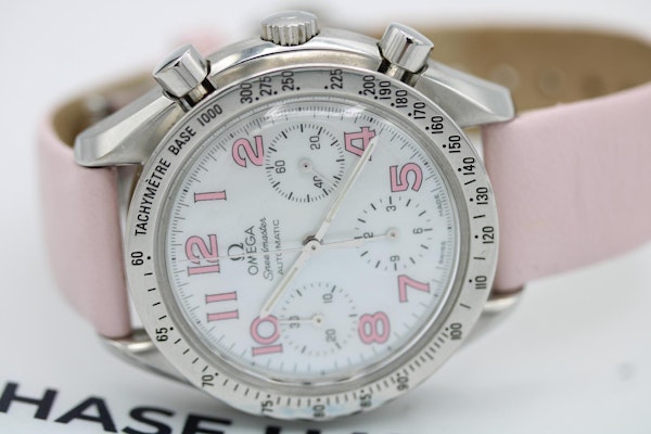 Omega Speedmaster Mother of Pearl Dial with Pink Hour Markers - image 4