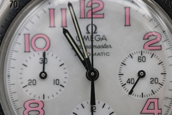 Omega Speedmaster Mother of Pearl Dial with Pink Hour Markers - image 8