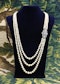 Downstairs at Grays: A Silver & High Carat Gold (tested), Diamond Clasp, with a graduated Cultured Pearl Necklace, Clasp Circa 1890 - image 1