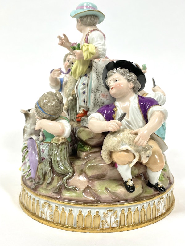 Meissen figurative group - image 2