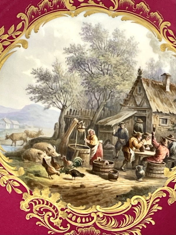 Reticulated Meissen cabinet plate - image 3