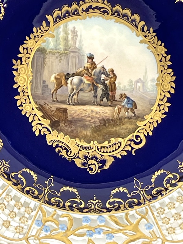 Reticulated Meissen cabinet plate - image 2