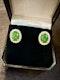 3.66ct Natural Jadeite & 0.81ct Diamond Earrings - image 8
