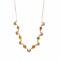 18ct Gold & Citrine Scroll Link Necklace | Italian c.1950s - image 3