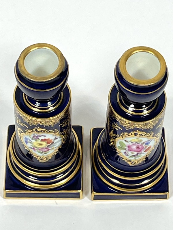 Pair of Meissen candlesticks - image 2