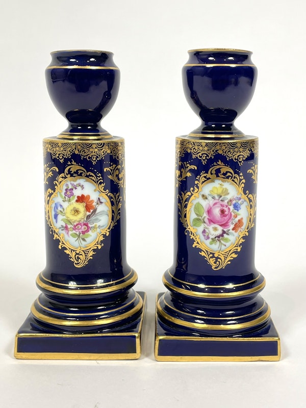 Pair of Meissen candlesticks - image 4