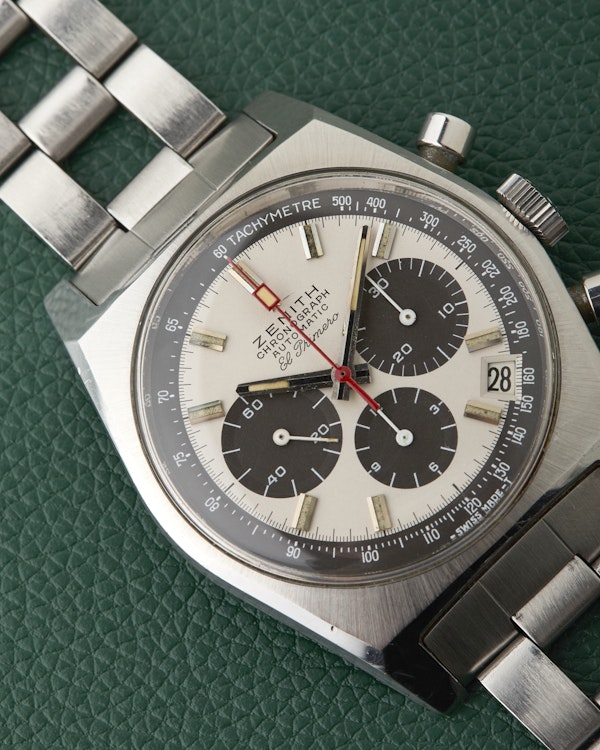 Zenith A384 Vintage El Primero Gay Freres Ladder Bracelet - image 9