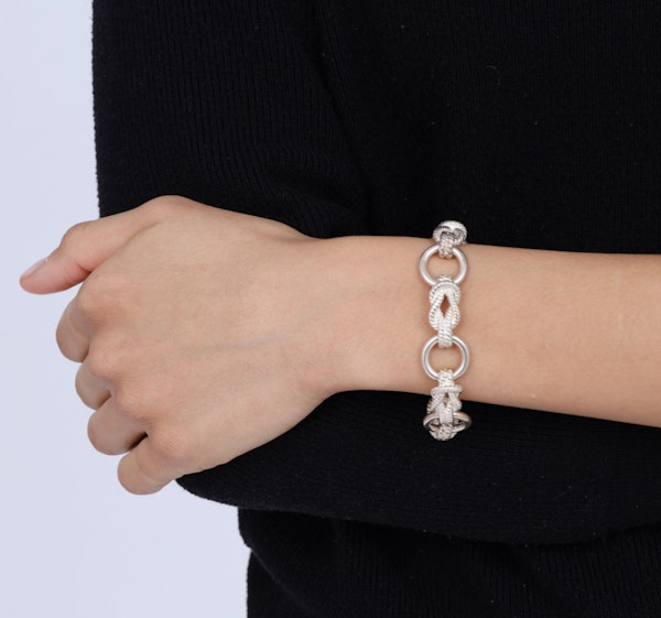 Hermes Audierne silver bracelet | Gråsilver - image 3