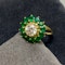 Diamond Emerald Ring in 18ct Gold date circa 1950-1960, SHAPIRO & Co since1979 - image 1