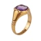 Antique 18ct Gold Ladies Amethyst Signet Ring | c.1920s - image 2