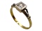 Russian solitaire diamond ring in 14 ct. gold - image 3