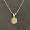 Cushion Cut Fancy Yellow Diamond Pendant in 18ct White Gold date circa 1970, SHAPIRO & Co since1979 - image 2