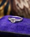 Downstairs at Grays: A very fine 18 ct White Gold Diamond  Solitaire Ring, 0.66 Carats Approximately, with shoulder settings of 0.18 Carats (stamped) of Modified Step Cut Diamonds.  Preowned - image 6