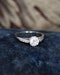 Downstairs at Grays: A very fine 18ct White Gold, 0.70 Carat, Old European Cut  Diamond Solitaire Ring. Circa 1945 - image 2