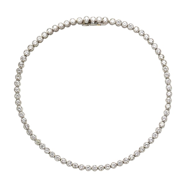 Diamond and Platinum Line Bracelet, 1.85 Carats - image 3