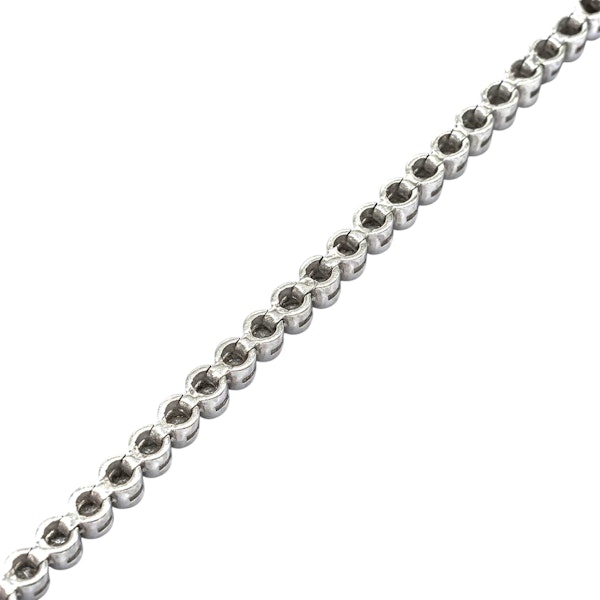 Diamond and Platinum Line Bracelet, 1.85 Carats - image 7
