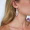 Art Deco Diamond and Platinum Drop Earrings, Circa 1920, 7.00 Carats - image 4