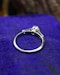 A very fine Platinum (marked) Diamond Solitaire Ring, centrally "Raised Claw Set" with one "Old Round Cut" Diamond of approximately 0.35 Carats. Circa 1925 - image 4