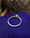 Downstairs at Grays: A  very fine 14 ct White Gold  (marked) Diamond Solitaire Ring, centrally "Rub Over Set" with one "Old Round Cut" Diamond of approximately 0.30 Carats. Circa 1960 - image 6