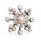 Antique Pearl, Diamond and Silver Upon Gold Brooch-Cum-Pendant, Circa 1890 - image 3