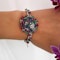 Vintage Tutti Frutti Diamond, Sapphire, Ruby, Emerald and Platinum Cocktail Watch - image 2