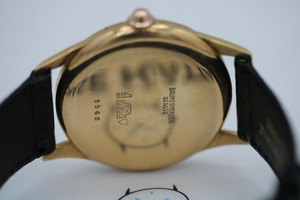 Baume and Mercier Vintage 18ct Gold Pink Dial Fully Serviced Upon Sale - image 3