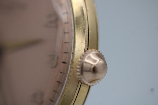 Baume and Mercier Vintage 18ct Gold Pink Dial Fully Serviced Upon Sale - image 9