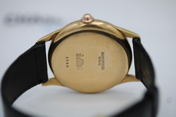 Baume and Mercier Vintage 18ct Gold Pink Dial Fully Serviced Upon Sale - image 6