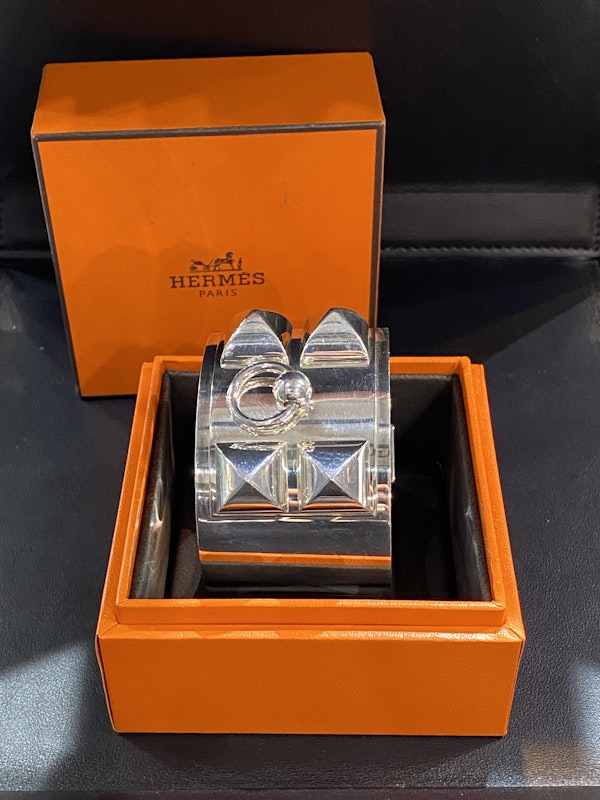 Hermes Medor silver cuff - image 3