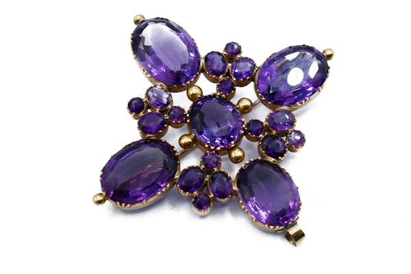 Russian Amethyst Cross Pendant - image 3
