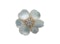 Van Cleef & Arpels 'Rose de Noel' Clip, Mother of Pearl Diamond Gold Brooch - image 3