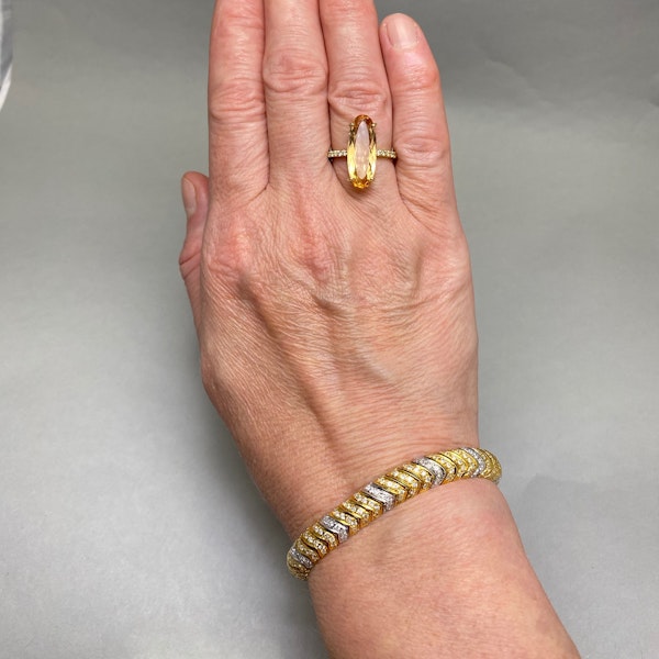 Diamond Bracelet in 18ct Yellow/White Gold date circa 1970, SHAPIRO & Co since1979 - image 2