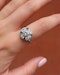 French sapphire diamond target ring - image 1