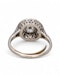 French sapphire diamond target ring - image 2