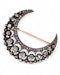 Large French diamond crescent - image 4