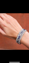 Beautiful Art Deco Diamond Sapphire Platinum Bracelet at Deco&Vintage Ltd - image 1