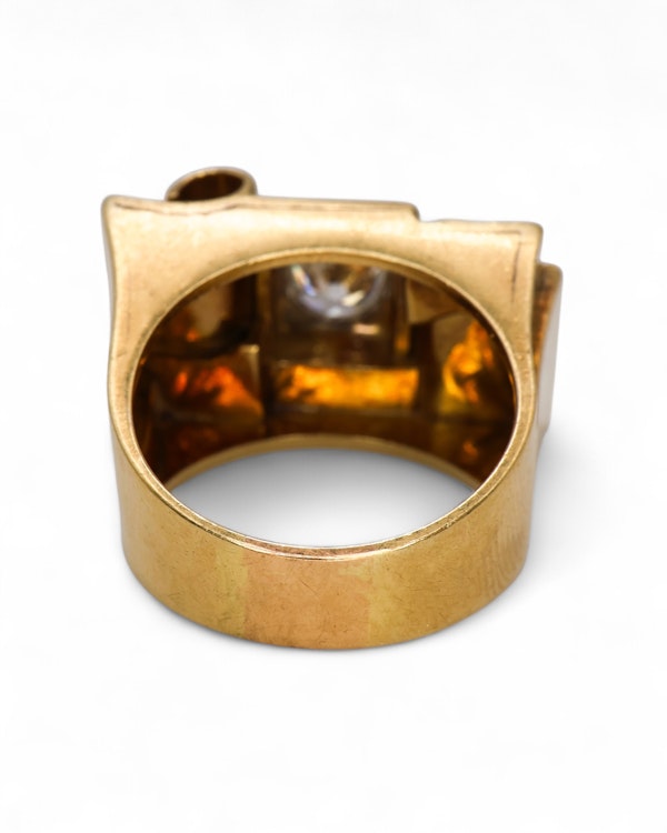 Lovely Art Deco Diamond 18ct Gold Ring at Deco&Vintage Ltd - image 4