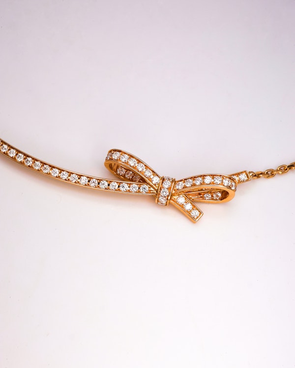 Chanel Ruban Rose gold necklace - image 2