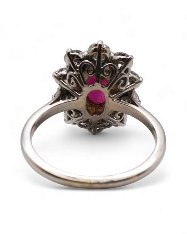 Lovely Ruby Diamond French Ring at Deco&Vintage Ltd - image 4