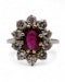 Lovely Ruby Diamond French Ring at Deco&Vintage Ltd - image 3