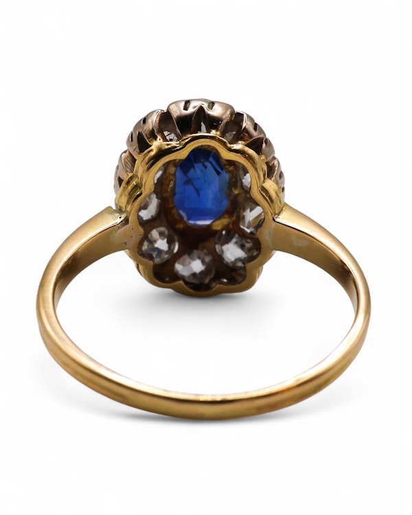 Lovely Victorian Sapphire diamond Ring at Deco&Vintage Ltd - image 4
