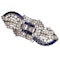 Art Deco Tiffany & Co. Sapphire Diamond and Platinum Double Clip Brooch, Circa 1930 - image 3