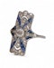 Lovely and Sweet Art Deco Sapphire Diamond Platinum Ring at Deco&Vintage Ltd - image 3