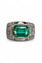 4.8ct Colombian Emerald Diamond Ring at Deco&Vintage Ltd - image 3