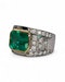 4.8ct Colombian Emerald Diamond Ring at Deco&Vintage Ltd - image 4