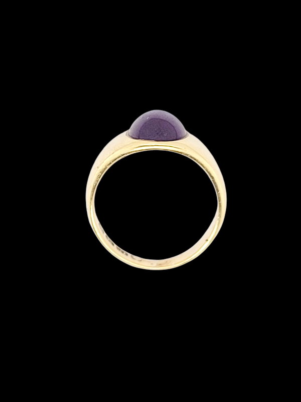 Antique garnet signet ring SKU: 8404 DBGEMS - image 4