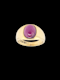 Antique garnet signet ring SKU: 8404 DBGEMS - image 1