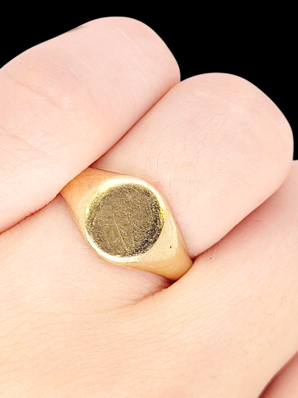 Ladies vintage signet ring SKU: 8403 DBGEMS - image 2
