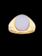 Banded agate signet ring SKU: 8402 DBGEMS - image 1